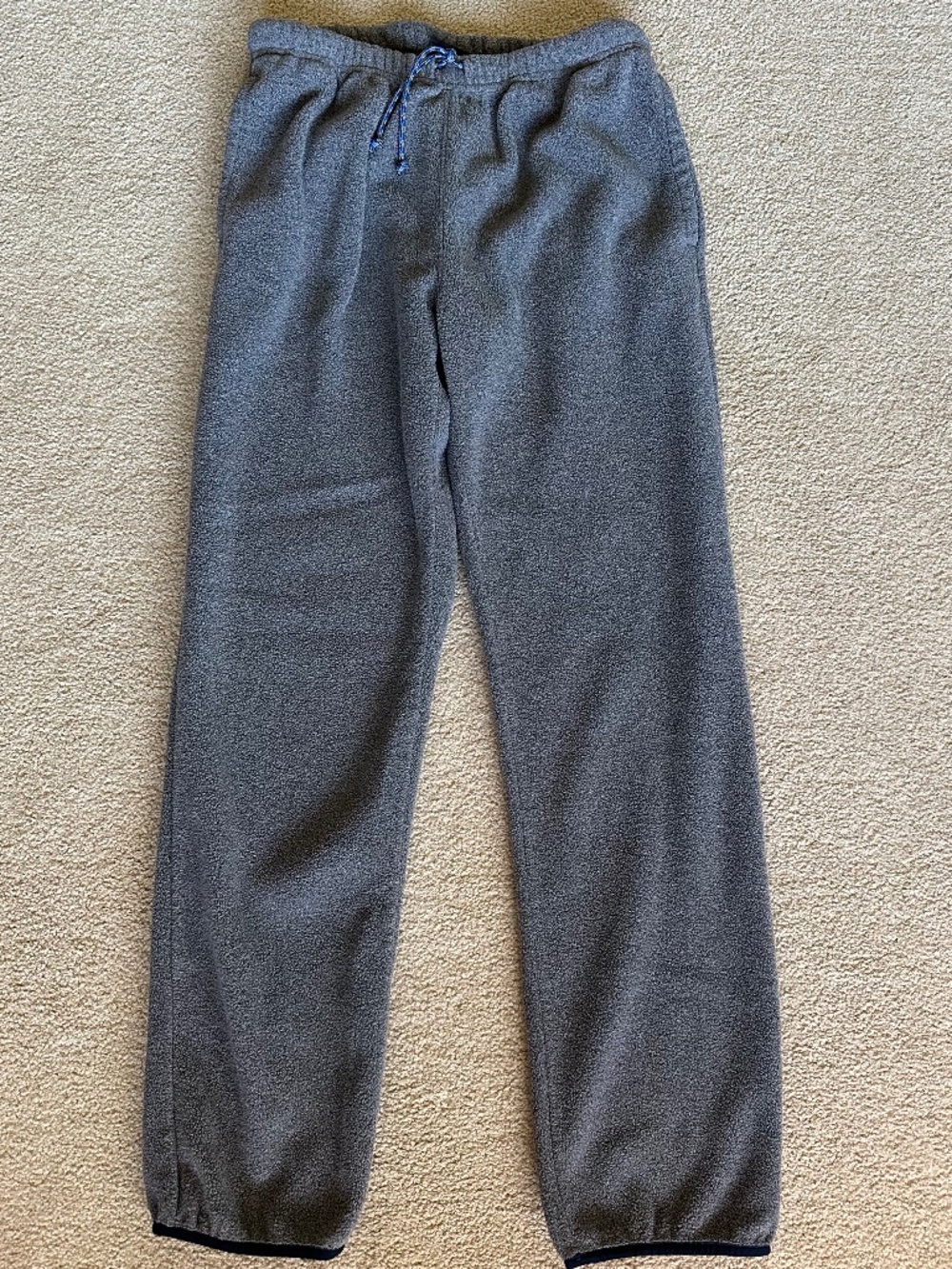 Patagonia Synchilla Snap Pocke Pants Mens XS Gray Retro Pocket Fleece Sweatpants